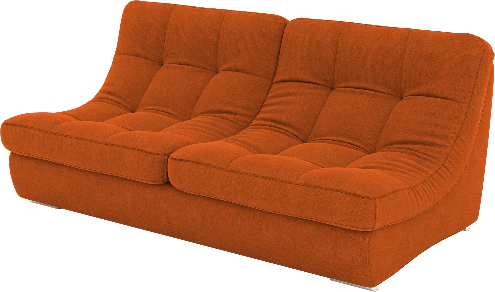 кожаный угловой диван без подлокотников